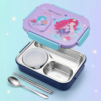 "Mermaid Secret" 750ml Premium SUS 304 Stainless Steel Bento Box