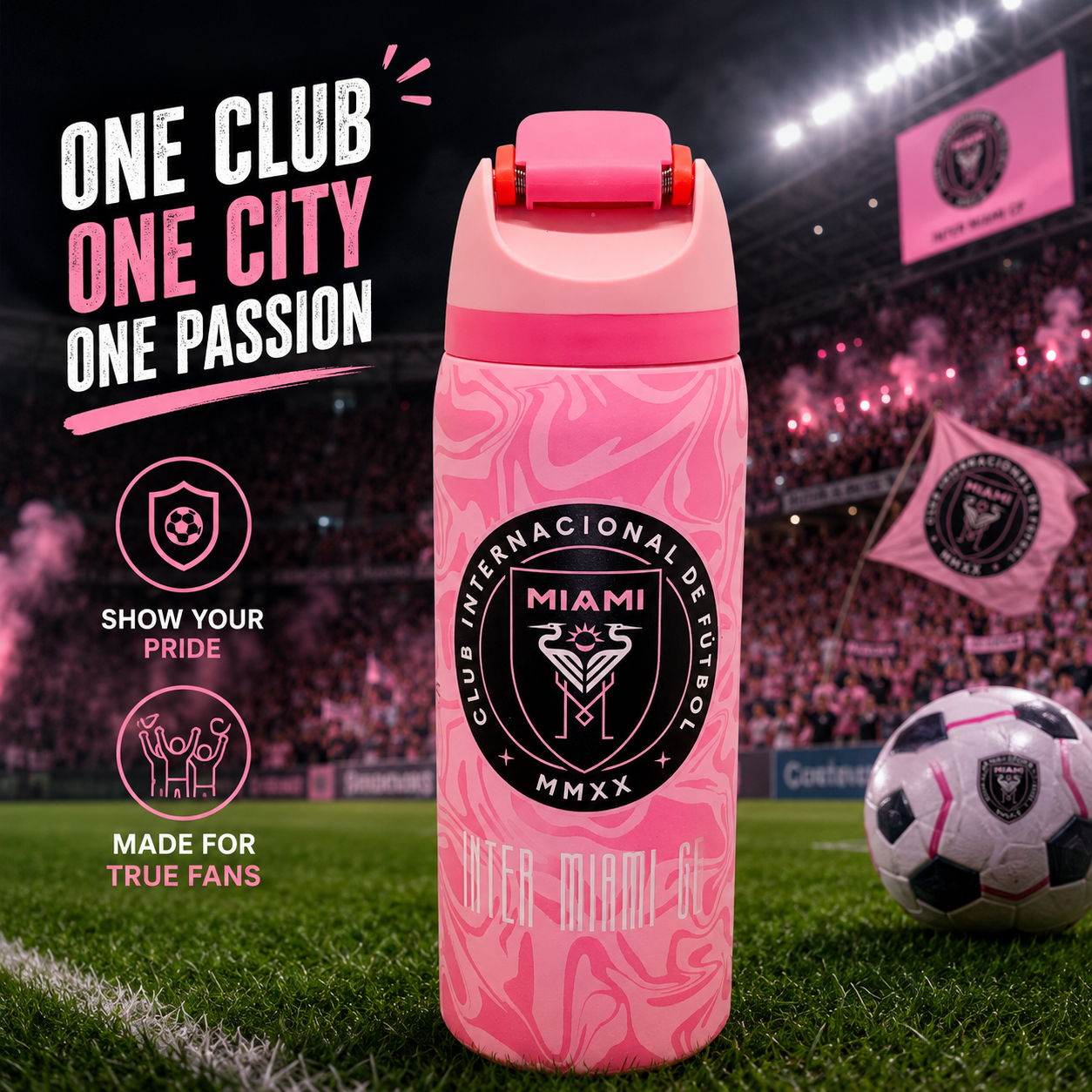 Messi Inter Miami 1000ml Insulated Bottle