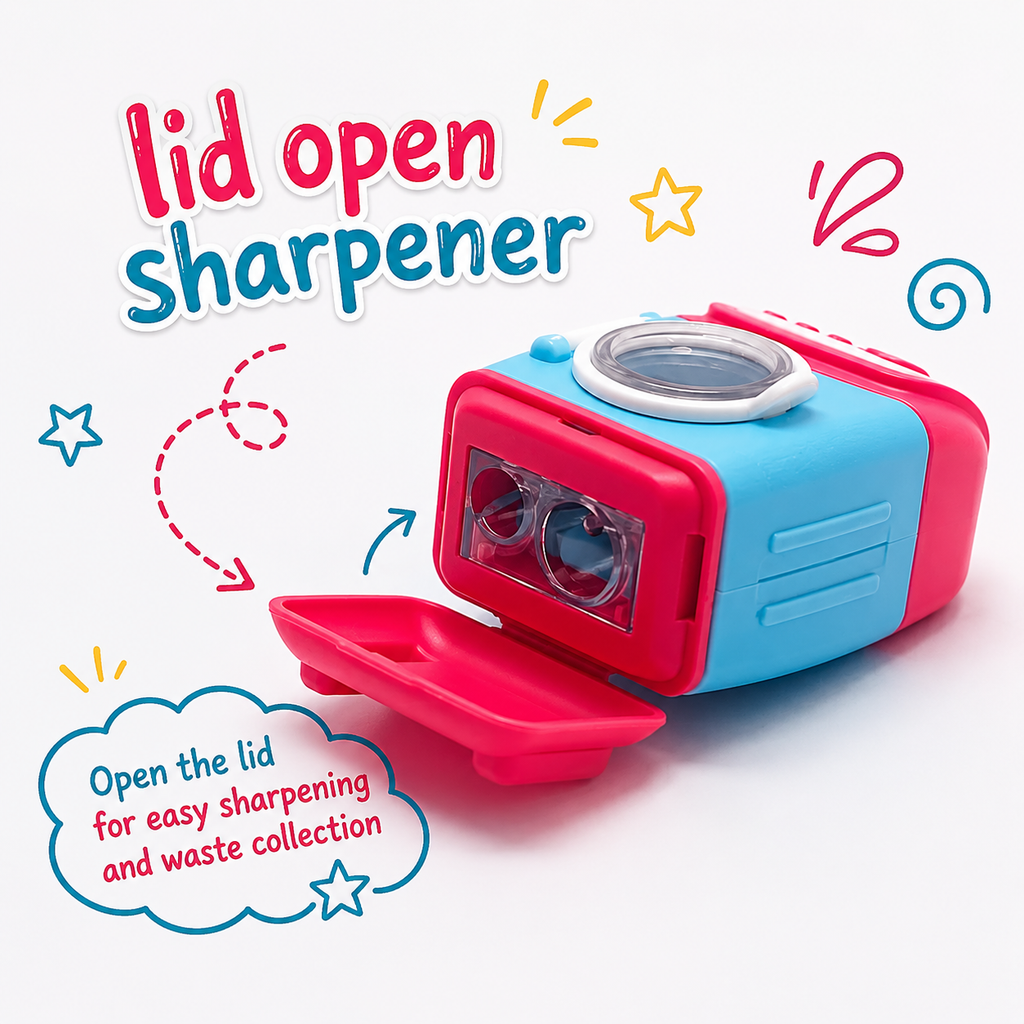 Washing Machine Pink 2-in-1 Eraser & Sharpener