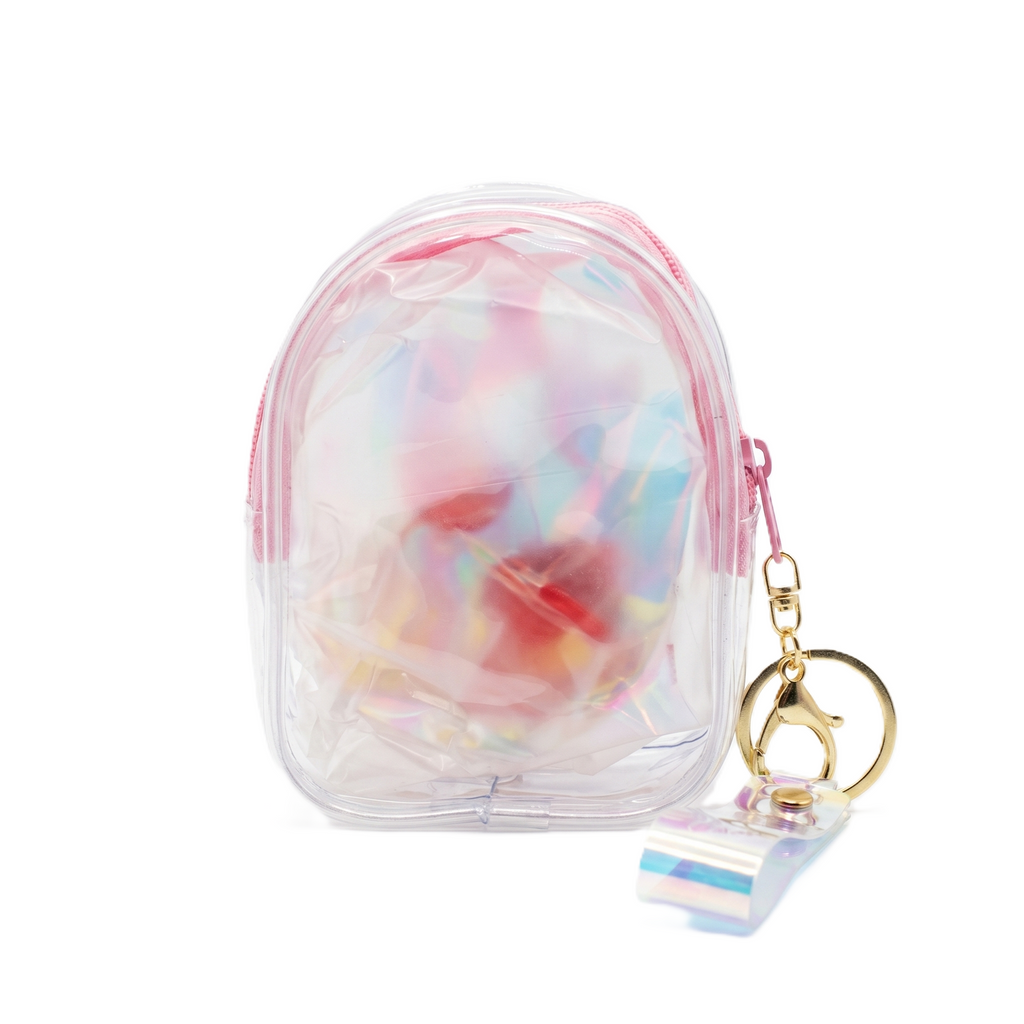 Holographic "Glitter Bow" Cherry Pouch | Backpack Style