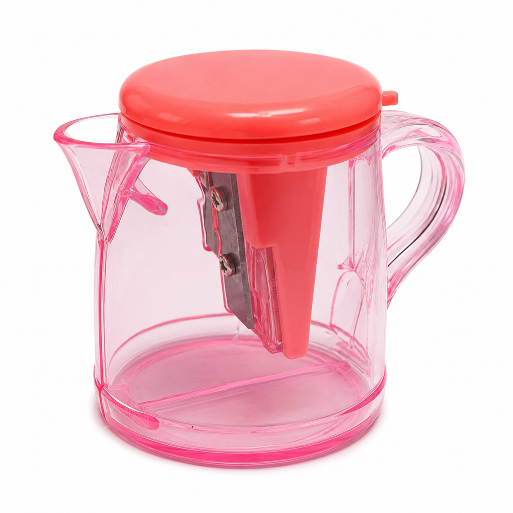Candy Pink 2-Port Kettle Shape Pencil Sharpener