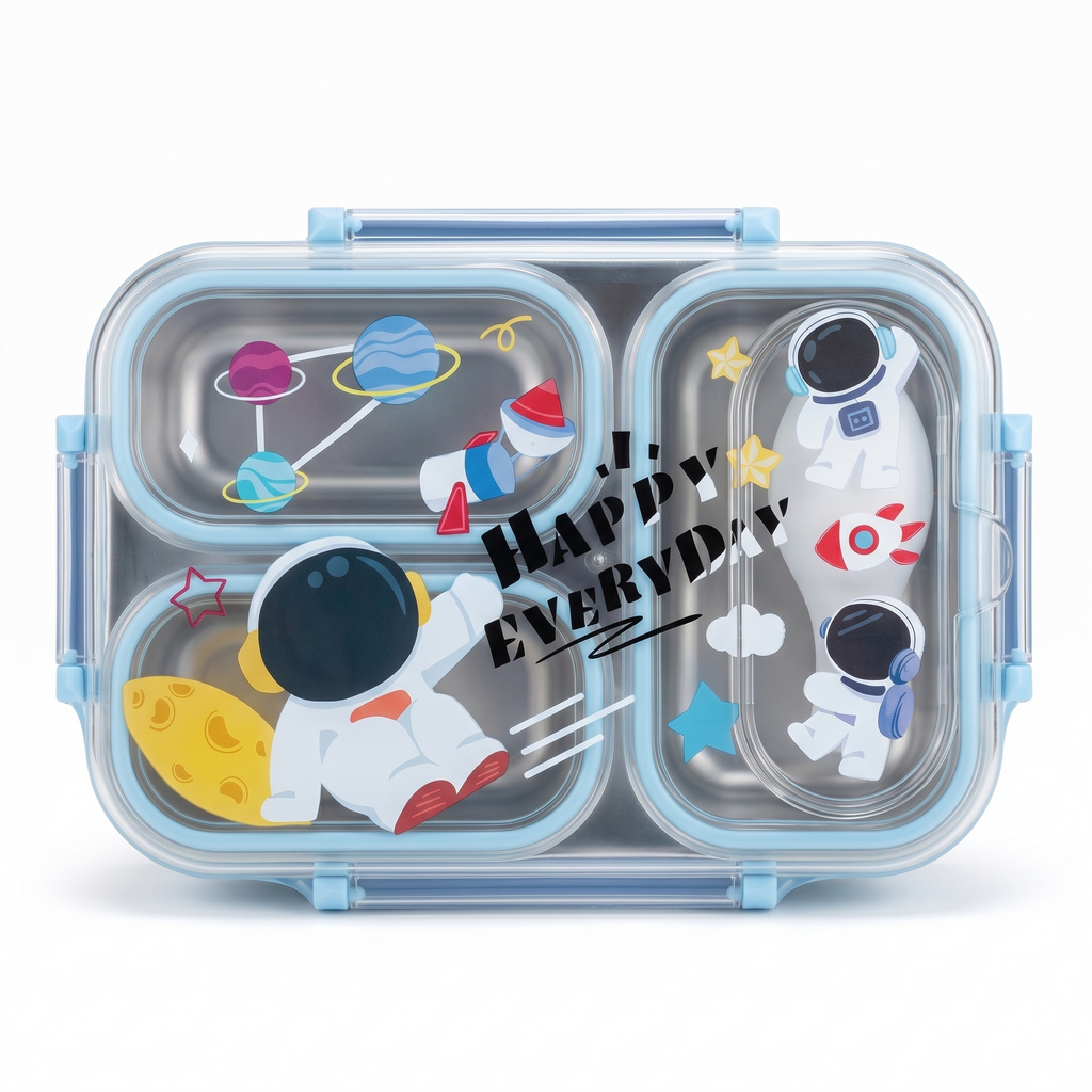 Space Explorer 600ml Premium Stainless Steel Bento Box