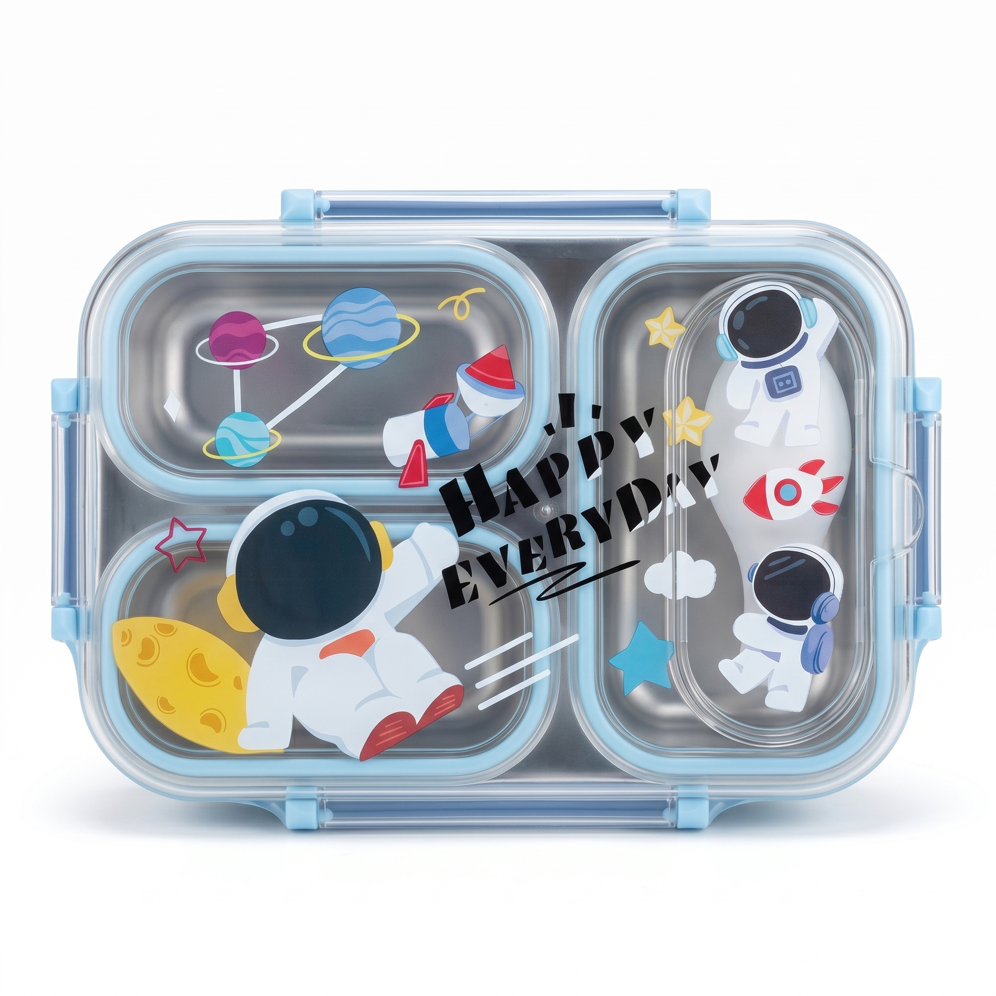 Space Explorer 600ml Premium Stainless Steel Bento Box