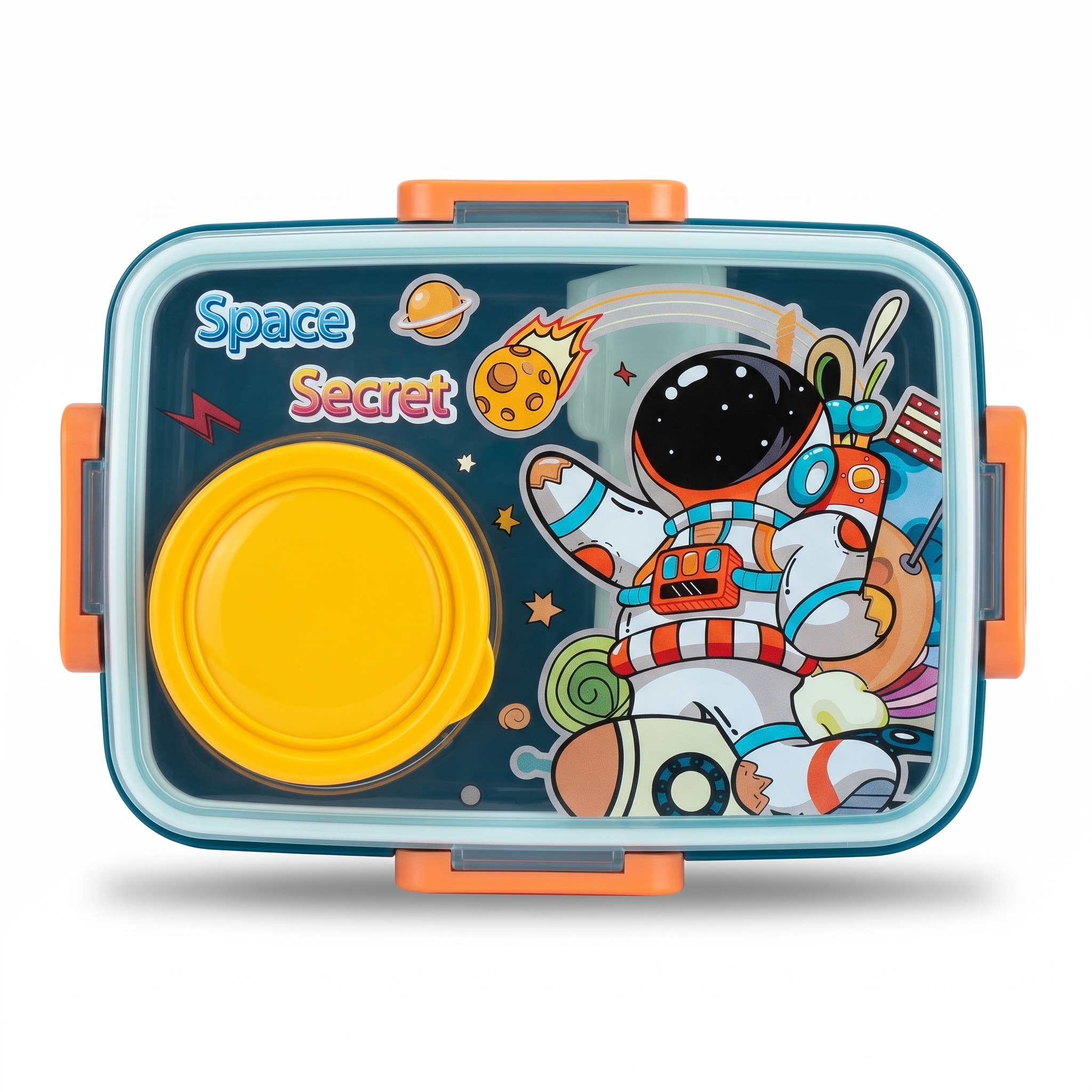 "Space Secret" 800ml Spill-Proof 2-Compartment Lunch Box