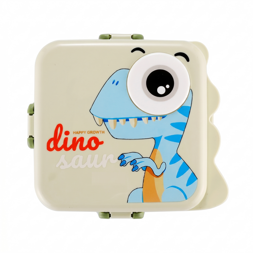 Dino-Green Giant 1120ml Double Layer Stainless Steel Bento Box