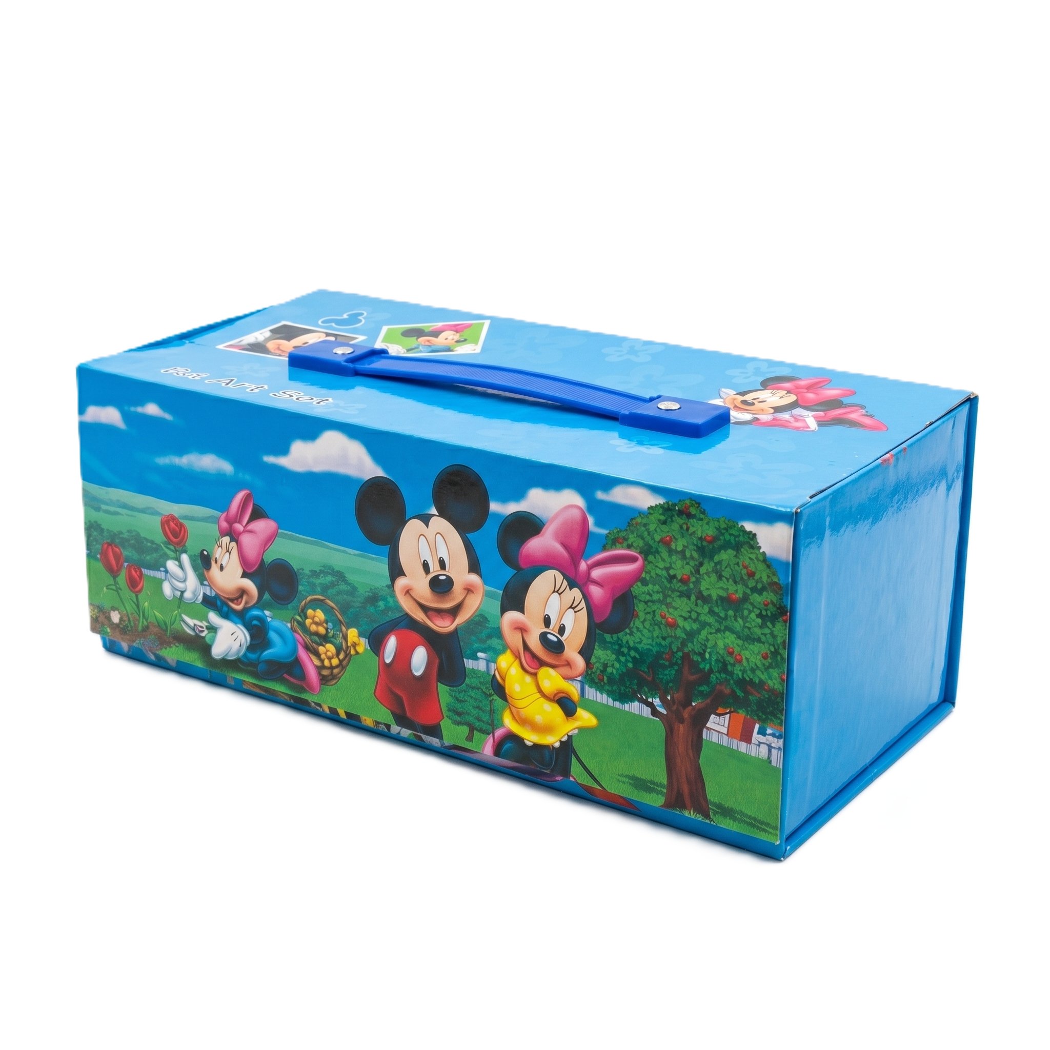 Mickey & Friends 54pc Art Chest | Kids Multi-Tier Stationery Set
