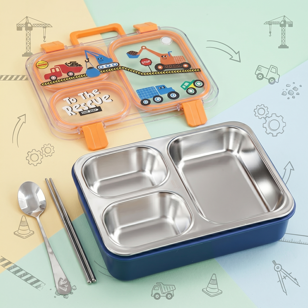 "To The Rescue" 700ml Premium SUS 304 Stainless Steel Bento Box