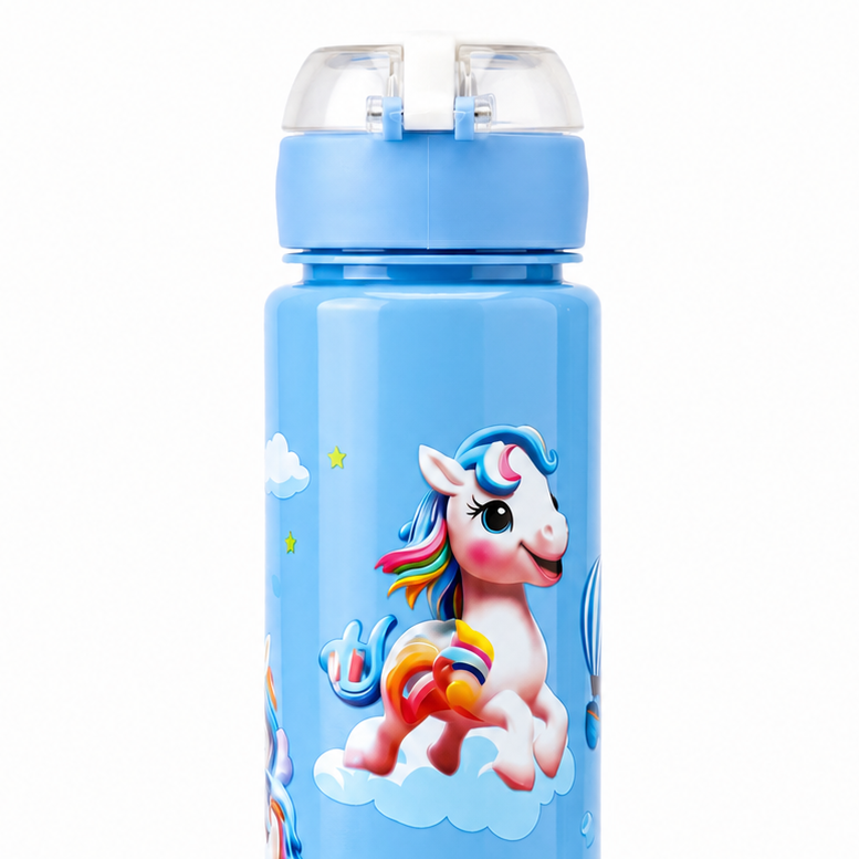 Magical Unicorn Ocean Blue 900ml Kids Water Bottle