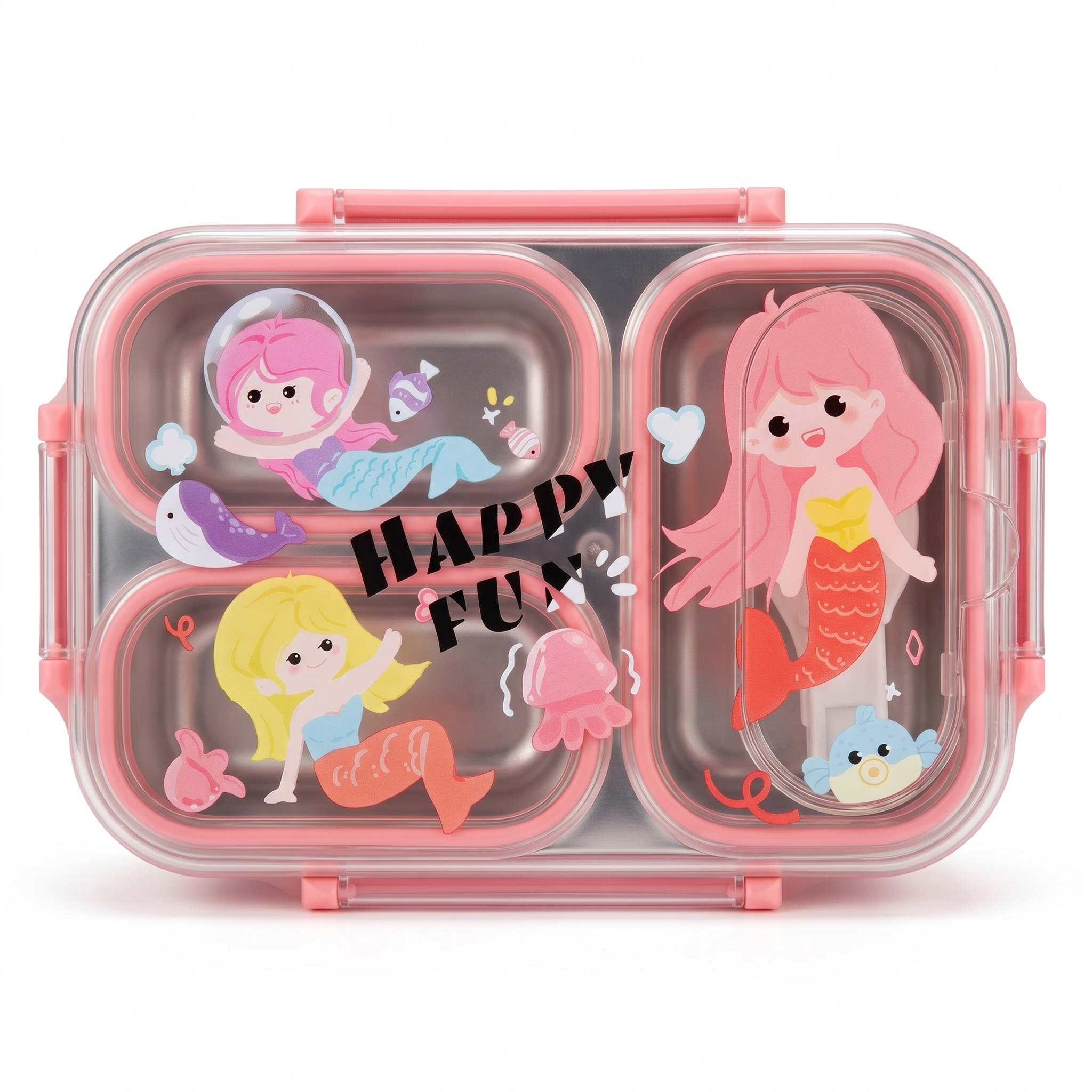 Magical Mermaid 600ml Premium Stainless Steel Bento Box