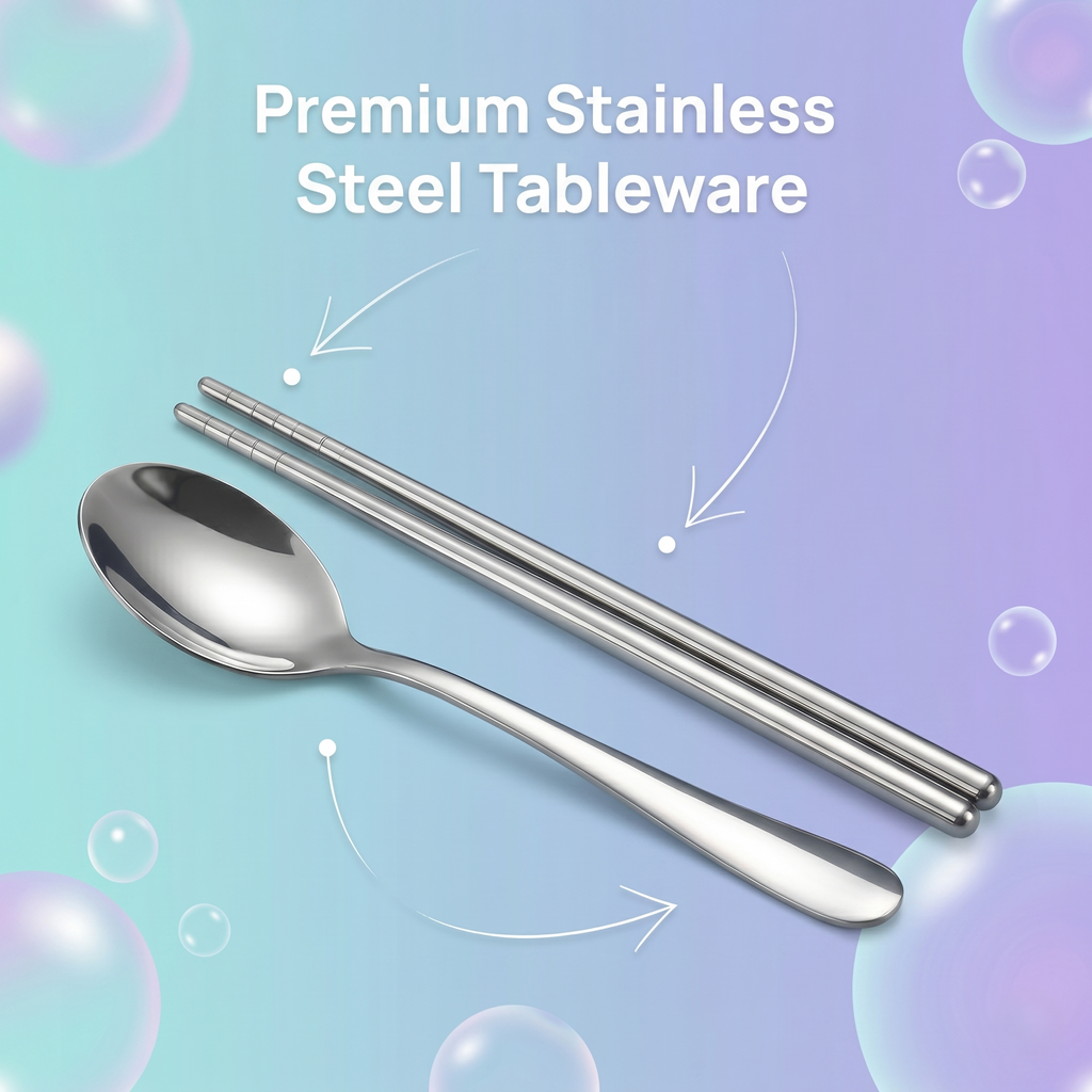 "Mermaid Secret" 750ml Premium SUS 304 Stainless Steel Bento Box