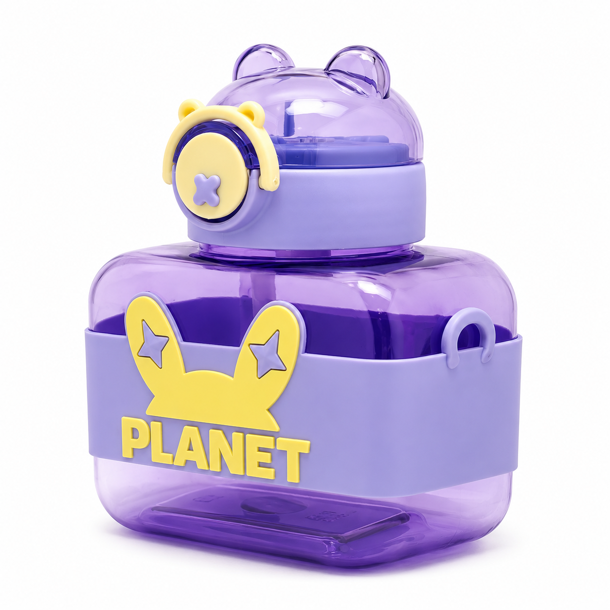 Cosmic Purple 600ml Planet Kids Sipper Bottle