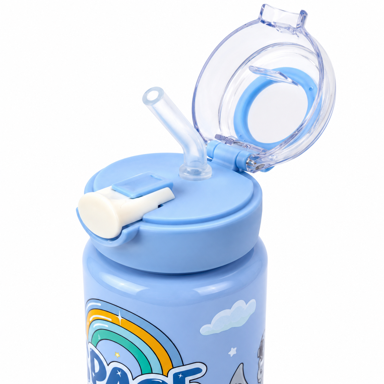 Royal Blue Space Astronaut 900ml Kids Sipper Bottle
