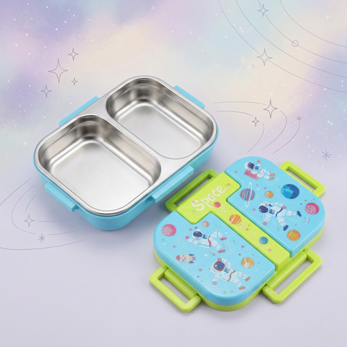 "Cosmic Galaxy" 2-Compartment SUS 304 Insulated Kids Lunch Box