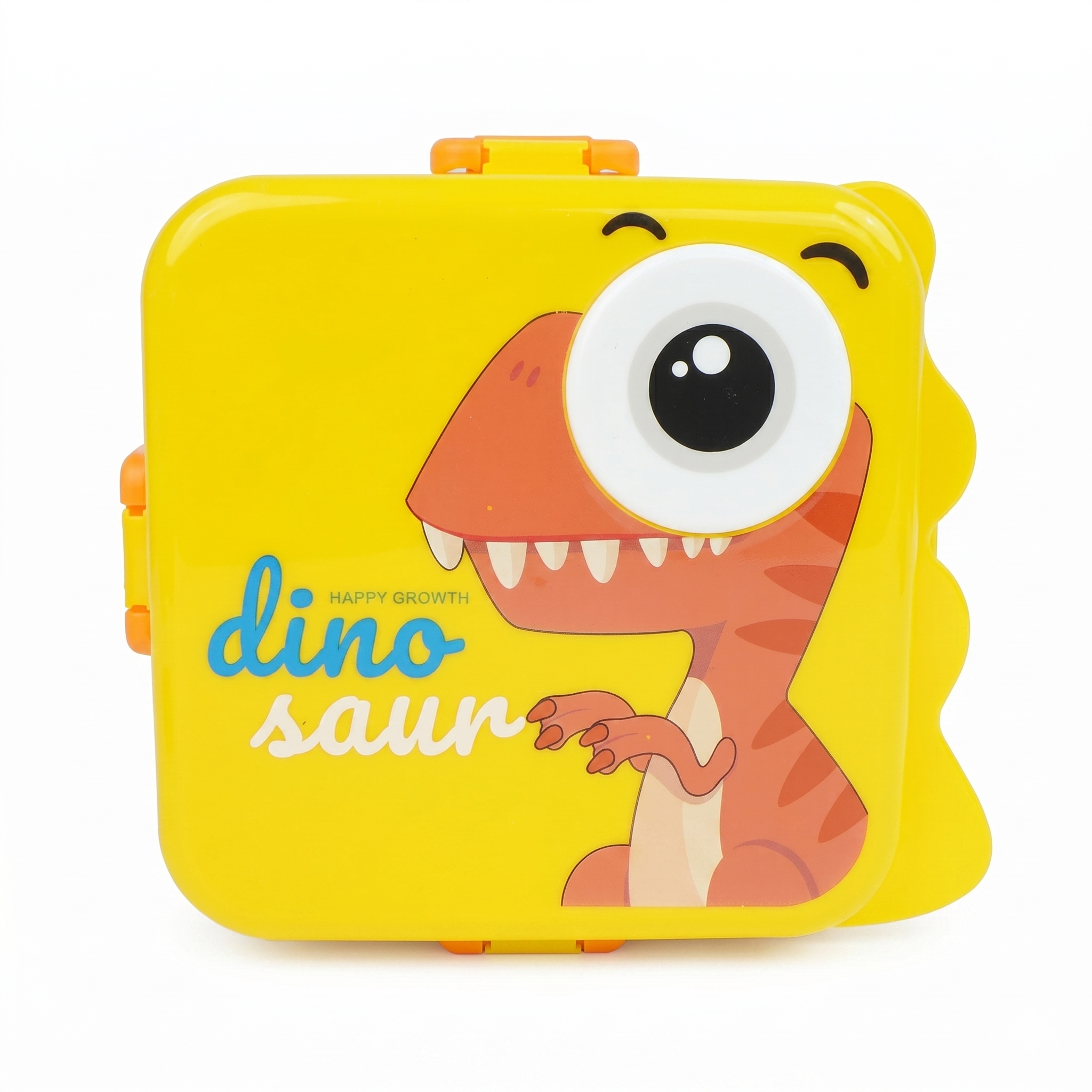 Dino-Yellow Giant 1120ml Double Layer Stainless Steel Bento Box