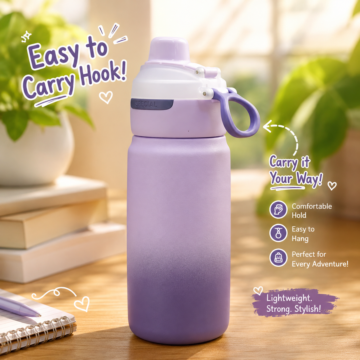 600ml Chillax Insulated Bottle – Lavender