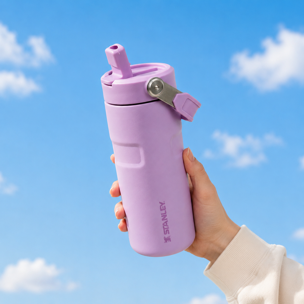 Stanley IceFlow Flip Straw 2.0 Water Bottle (16 oz) | Lilac Purple