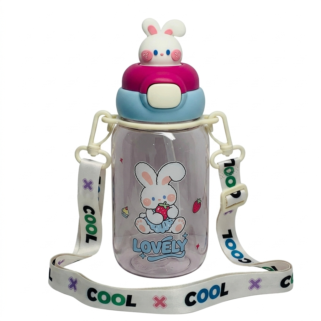 "Lovely Bunny" 3D Head Sipper | Premium Character Hydration for Champs