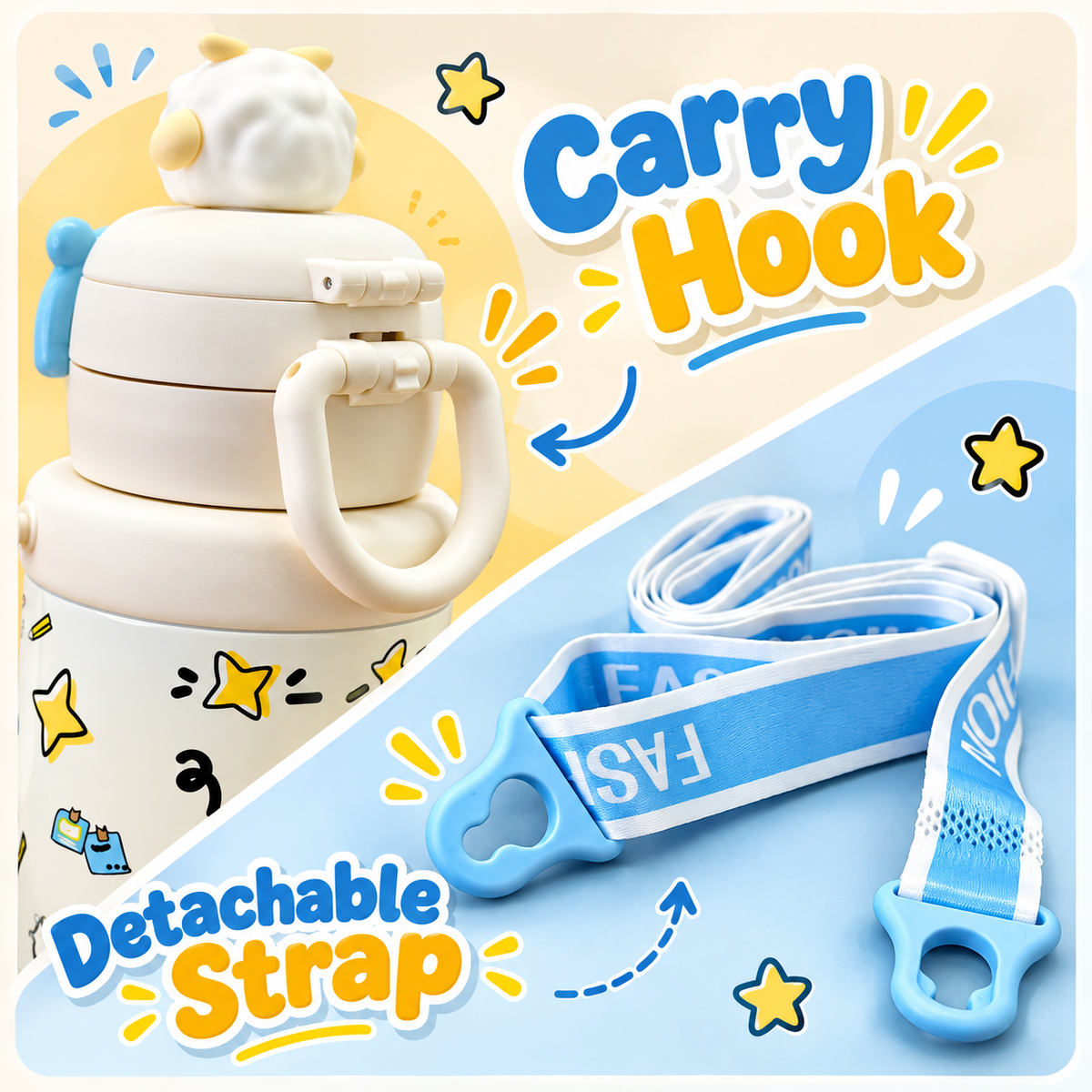 500ml Lucky Sheep Kids Insulated Bottle