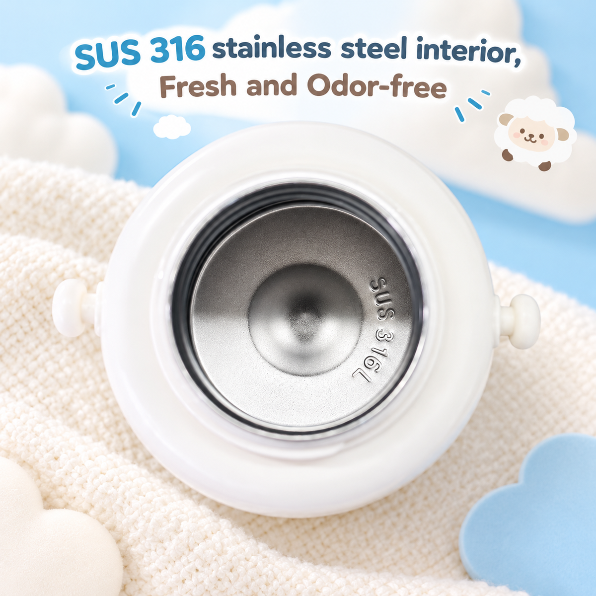 500ml Lucky Sheep Kids Insulated Bottle