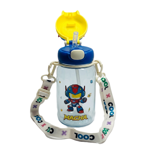 "Macha" 3D Robot Head Sipper | Premium High-Quality Hydration for Champs