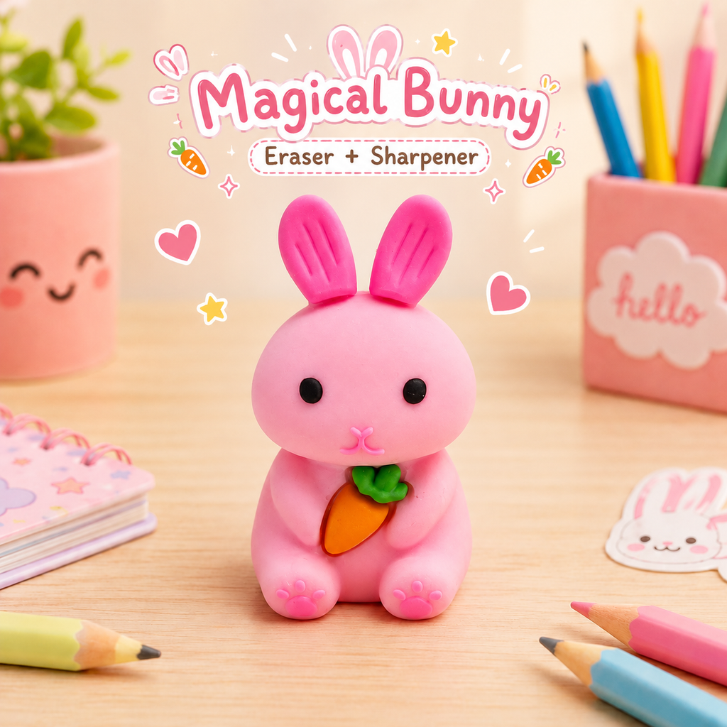 Bunny 2-in-1 Eraser & Sharpener