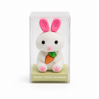 Magical Bunny White 2-in-1 Eraser & Pencil Sharpener