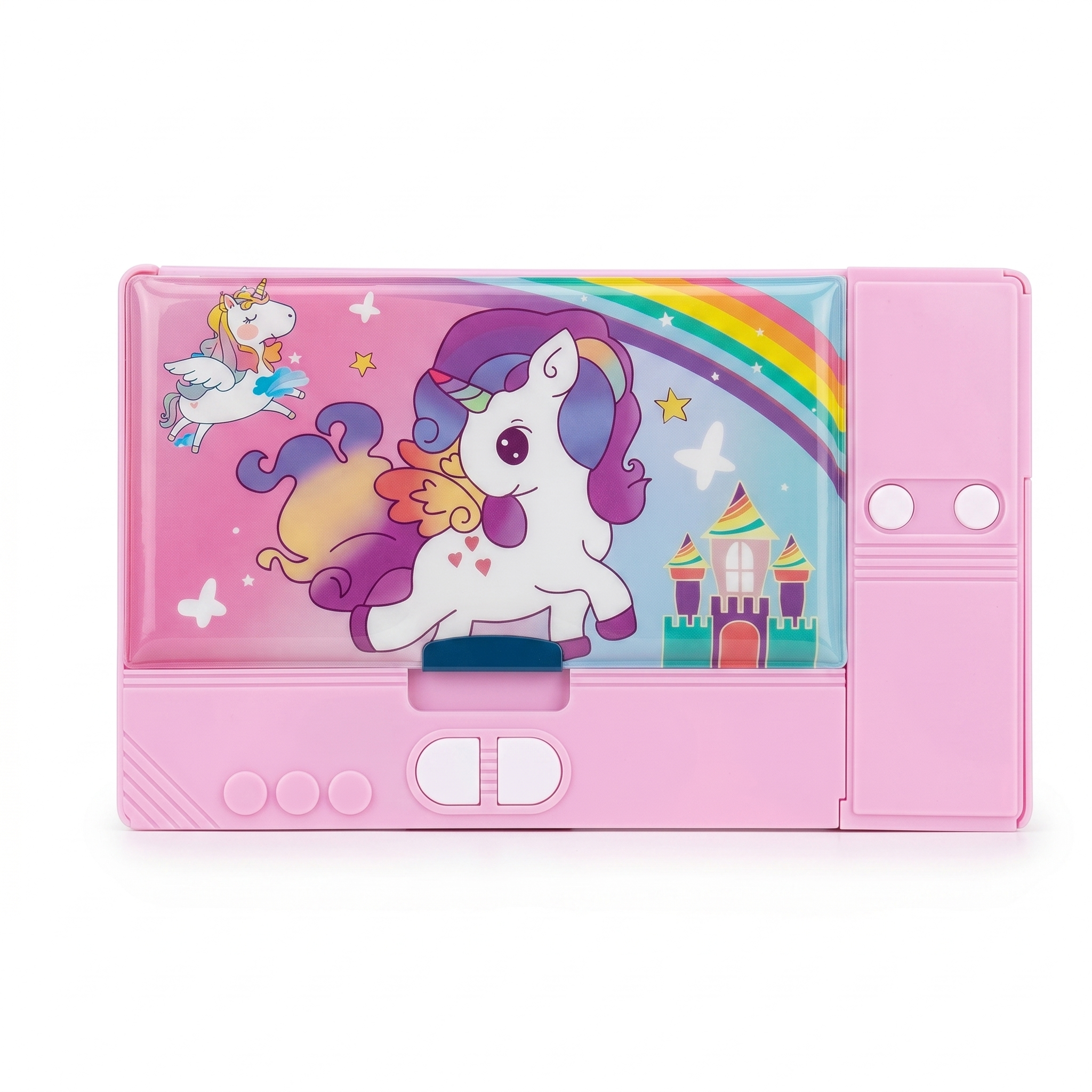 Magical Unicorn Dual-Side Magnetic Pencil Box
