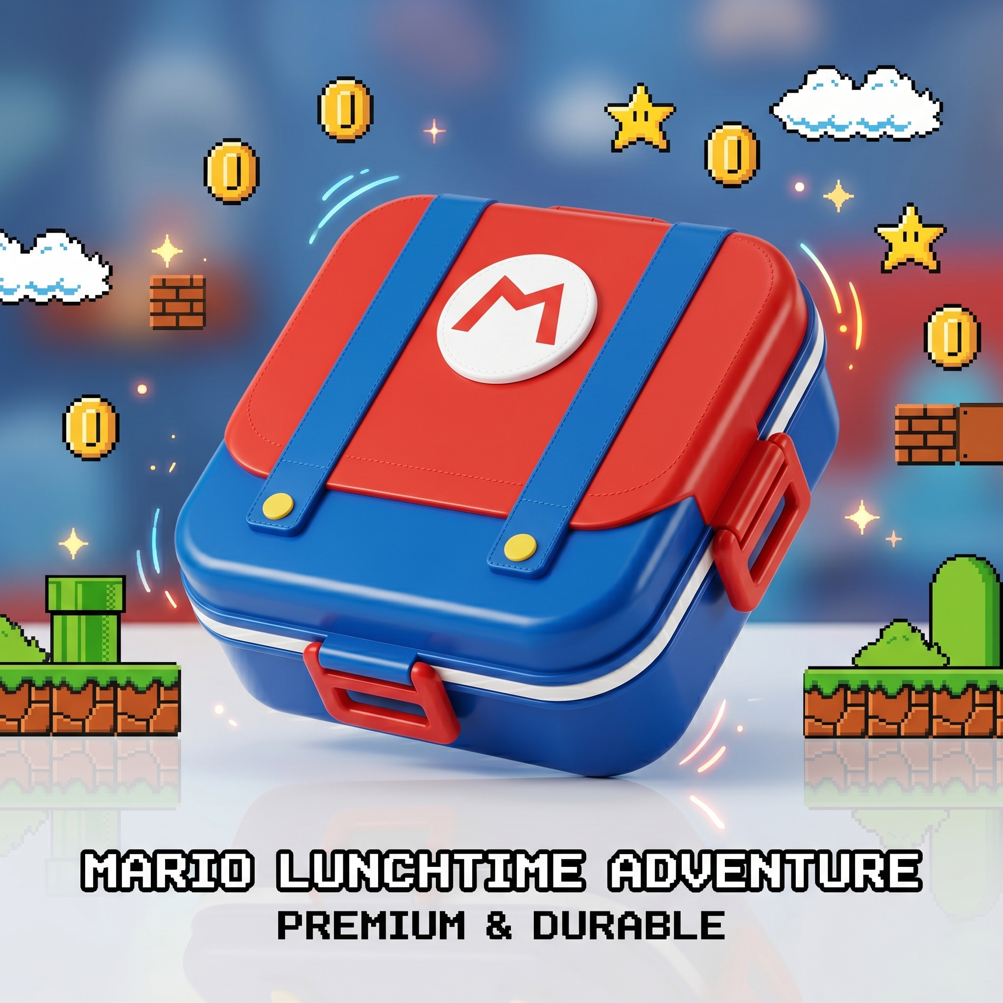 "Super Mario Edition" 750ml Premium SUS 304 Stainless Steel Bento Box