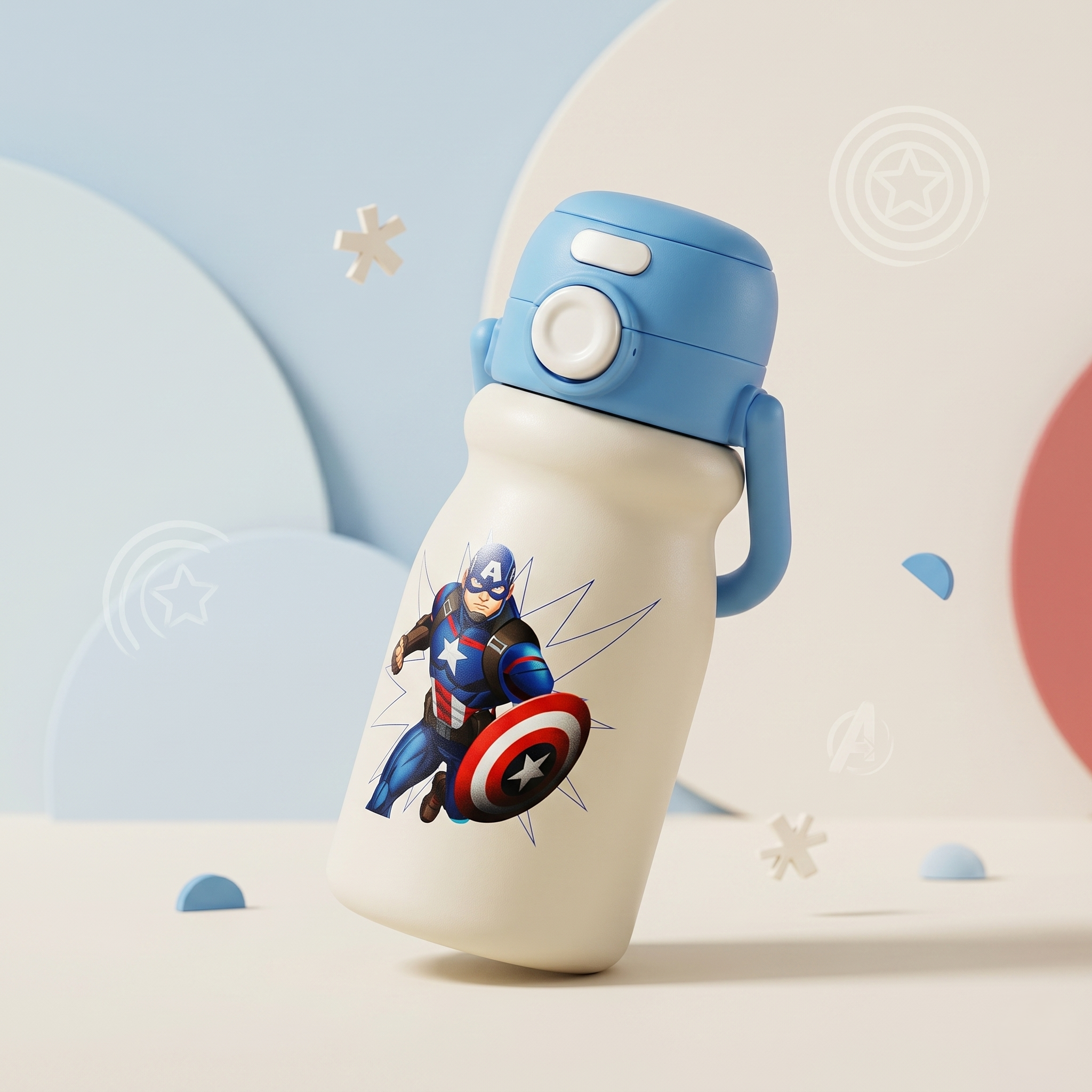 Captain America 500ml Insulated Water Bottle