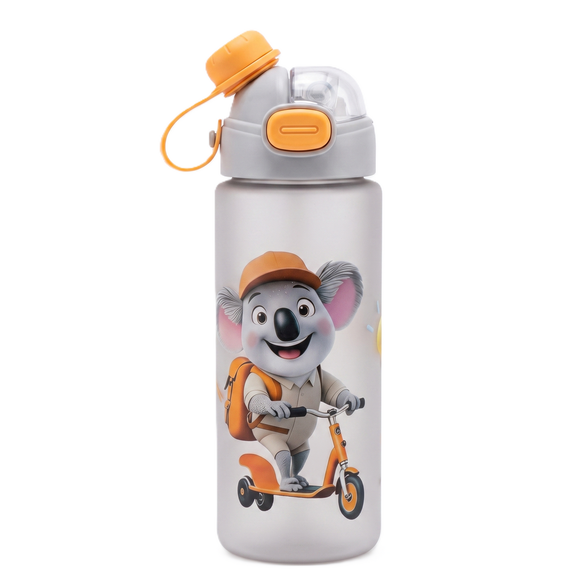 Premium Matte 2-in-1 Kids Water Bottle – 4 Cute Editions