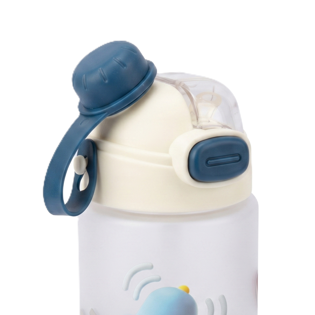 Premium Matte Series 2-in-1 Dual-Drinking Bottle | "Skiing Bunny" Edition