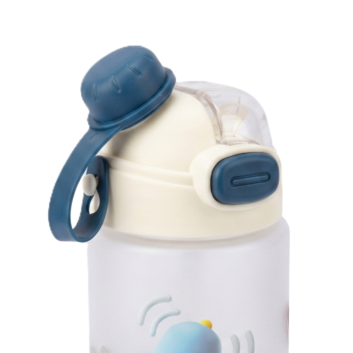 Premium Matte Series 2-in-1 Dual-Drinking Bottle | "Skiing Bunny" Edition