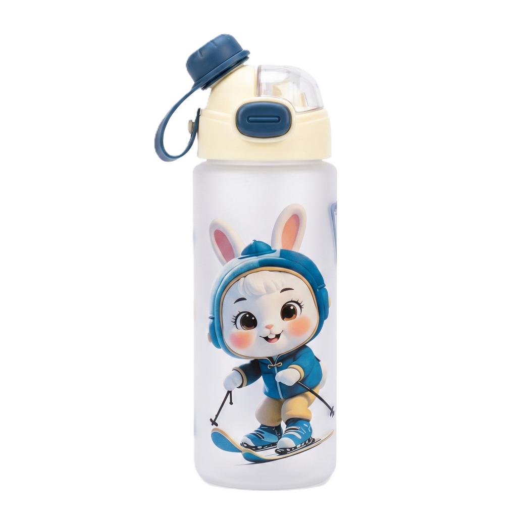 Premium Matte 2-in-1 Kids Water Bottle – 4 Cute Editions