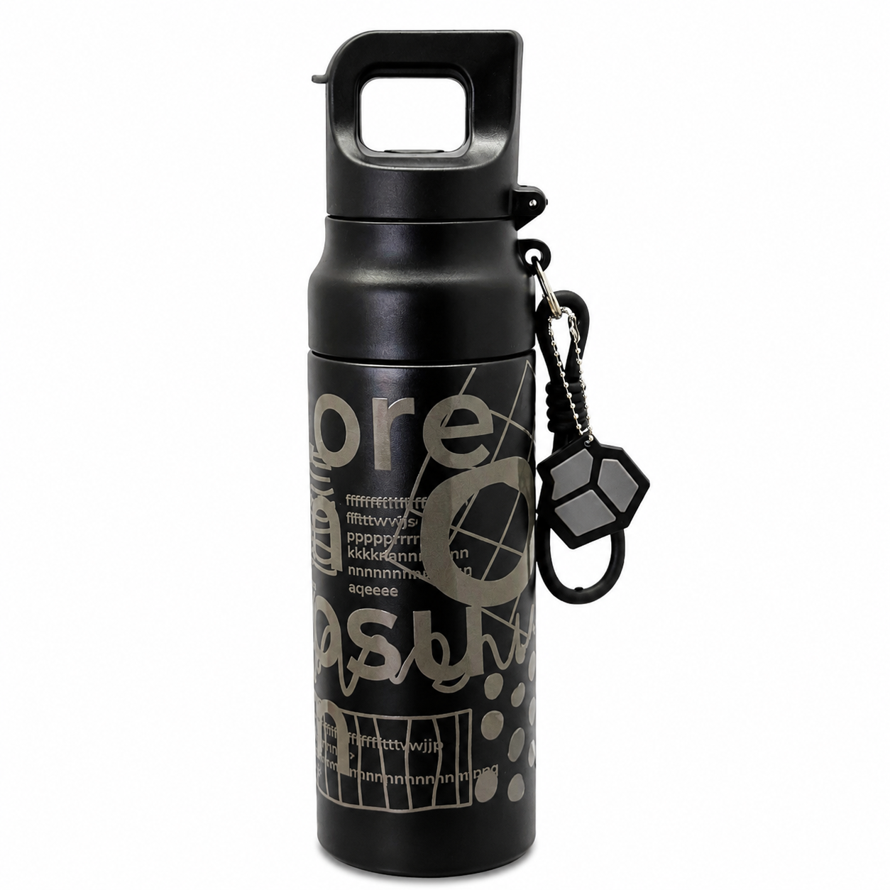 Midnight Black 620ml 2-in-1 Insulated Bottle