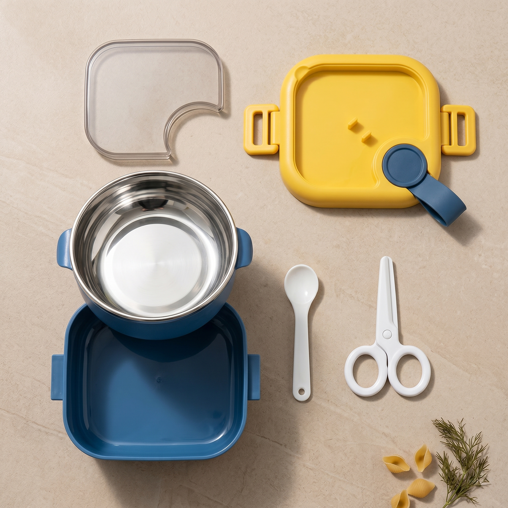 "Space Explorer" 800ml SUS Leak-Proof Kids Lunchbox Set