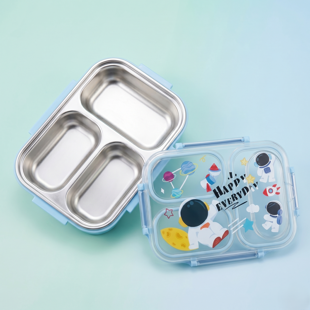 Space Explorer 600ml Premium Stainless Steel Bento Box