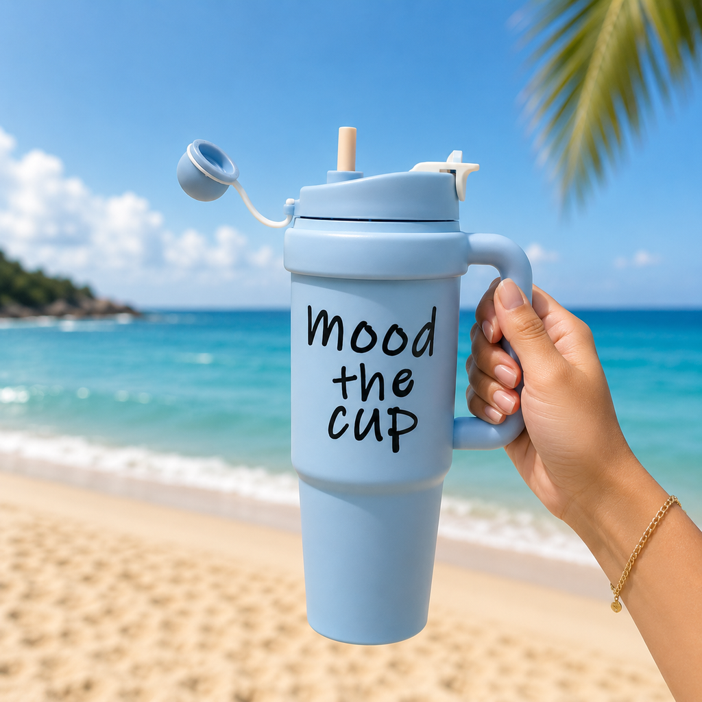 Matte Ocean Blue Mood the Cup 900ml Insulated Tumbler