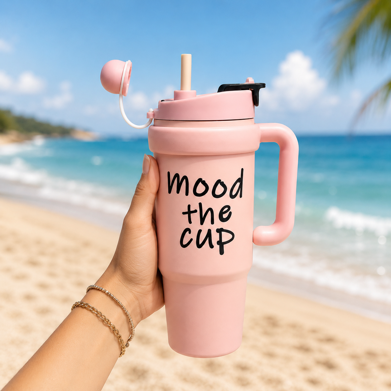 Matte Blush Pink Mood the Cup 900ml Insulated Tumbler