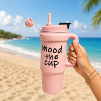 Matte Blush Pink Mood the Cup 900ml Insulated Tumbler