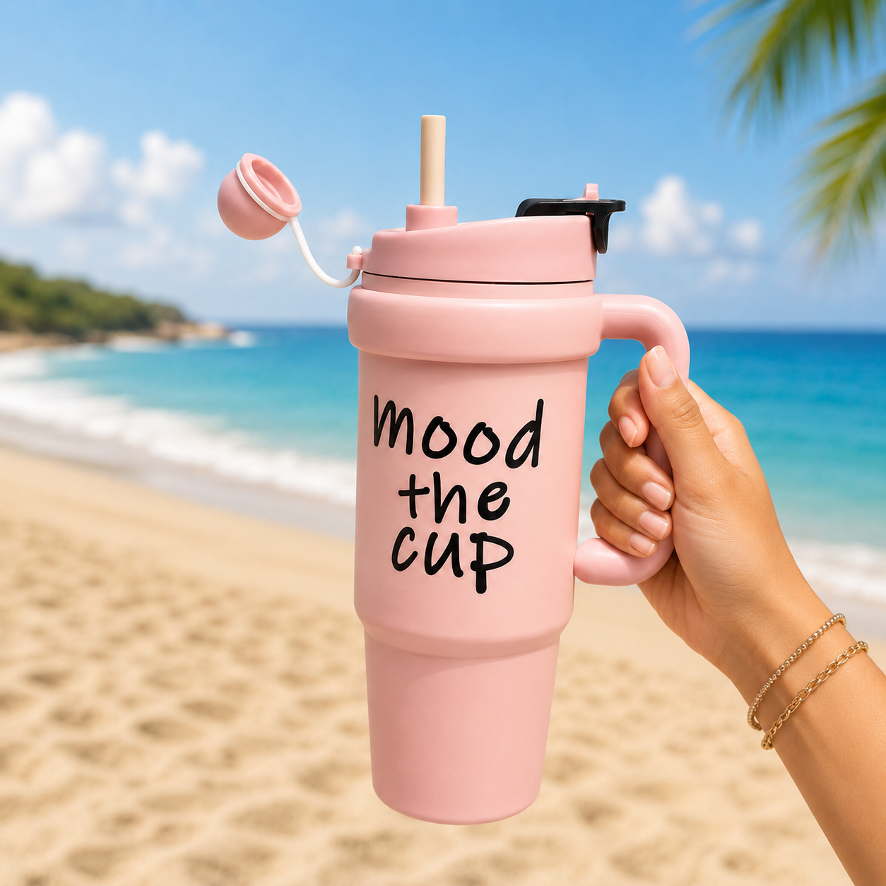 Matte Blush Pink Mood the Cup 900ml Insulated Tumbler