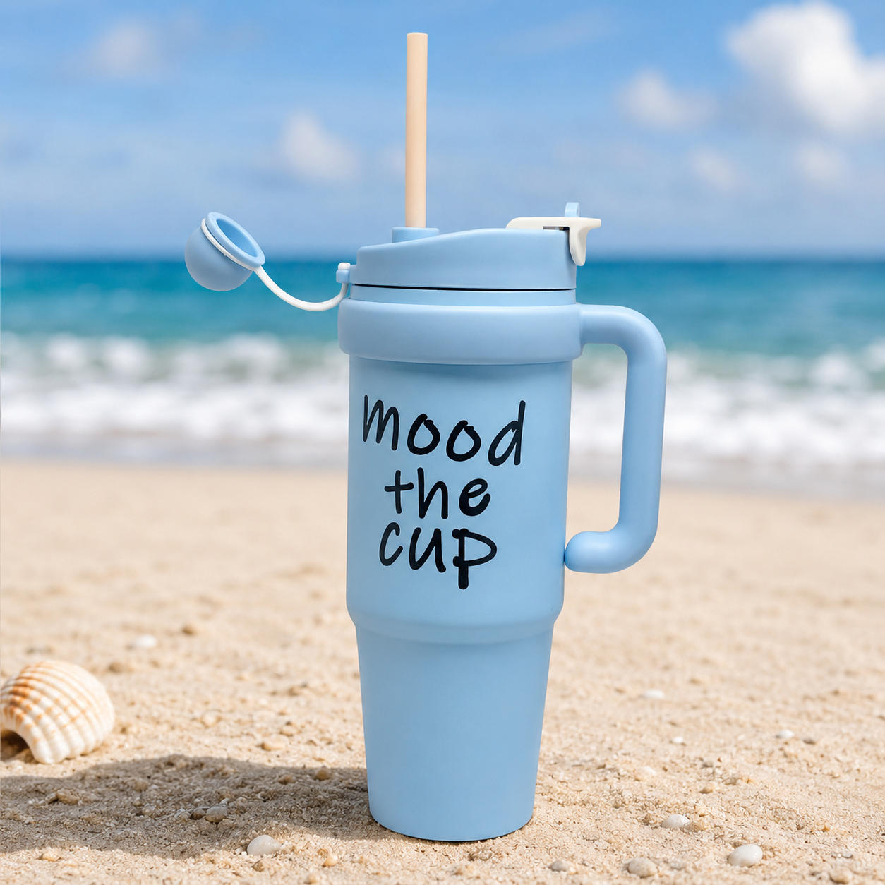 Matte Ocean Blue Mood the Cup 900ml Insulated Tumbler
