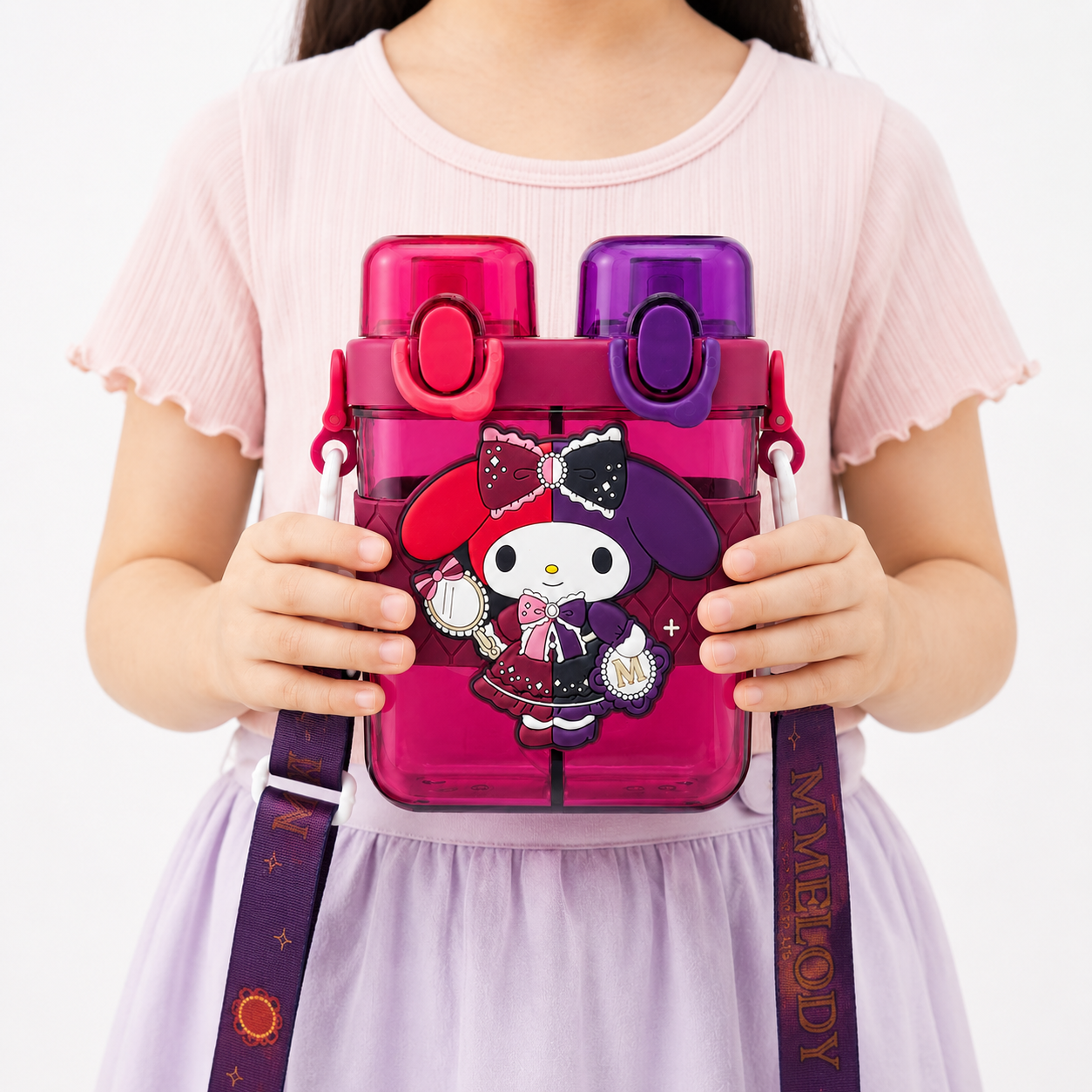 My Melody 2-in-1 Dual-Chamber Kids Water Bottle (680ml)
