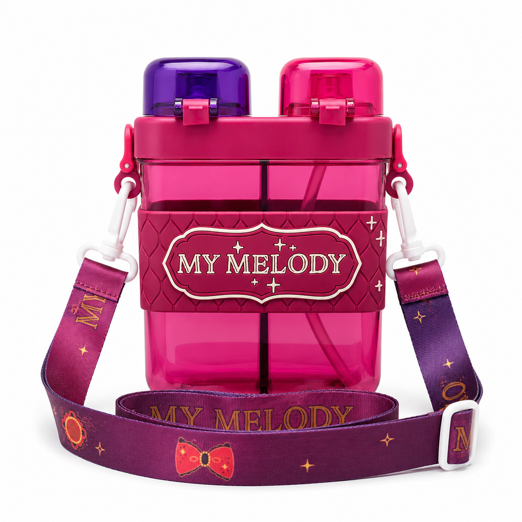 My Melody 2-in-1 Dual-Chamber Kids Water Bottle (680ml)