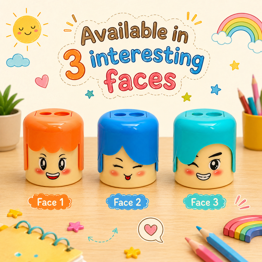 Boy Head Pencil Sharpener
