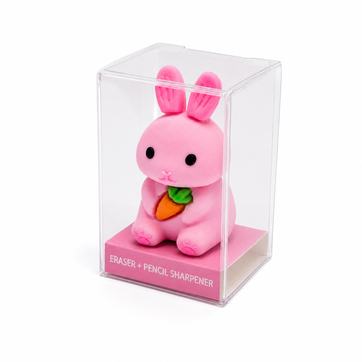 Magical Bunny Pink 2-in-1 Eraser & Pencil Sharpener