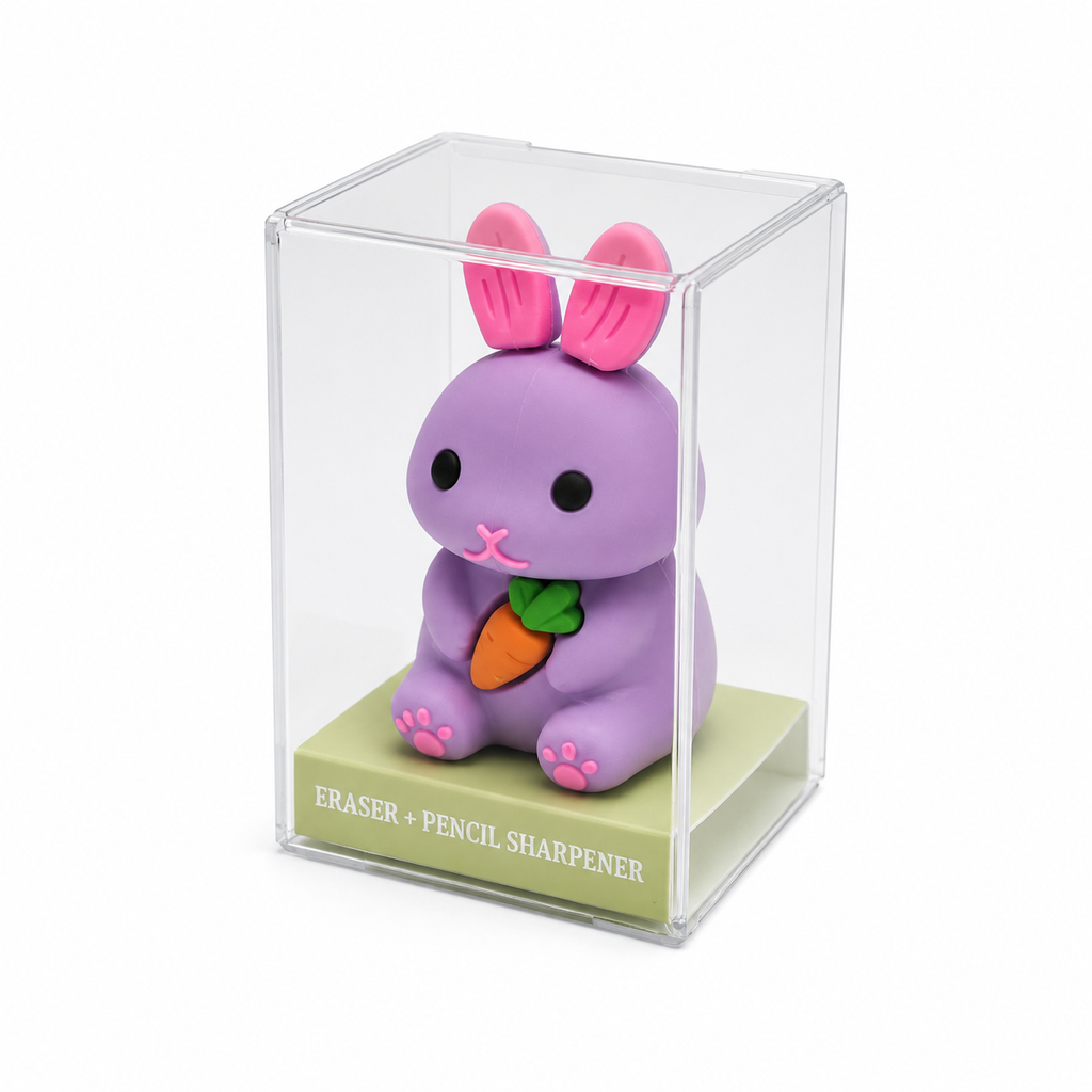 Magical Bunny Purple 2-in-1 Eraser & Pencil Sharpener