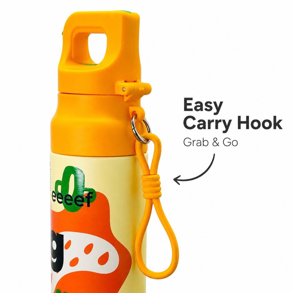 Orange Pop 620ml 2-in-1 Insulated Bottle