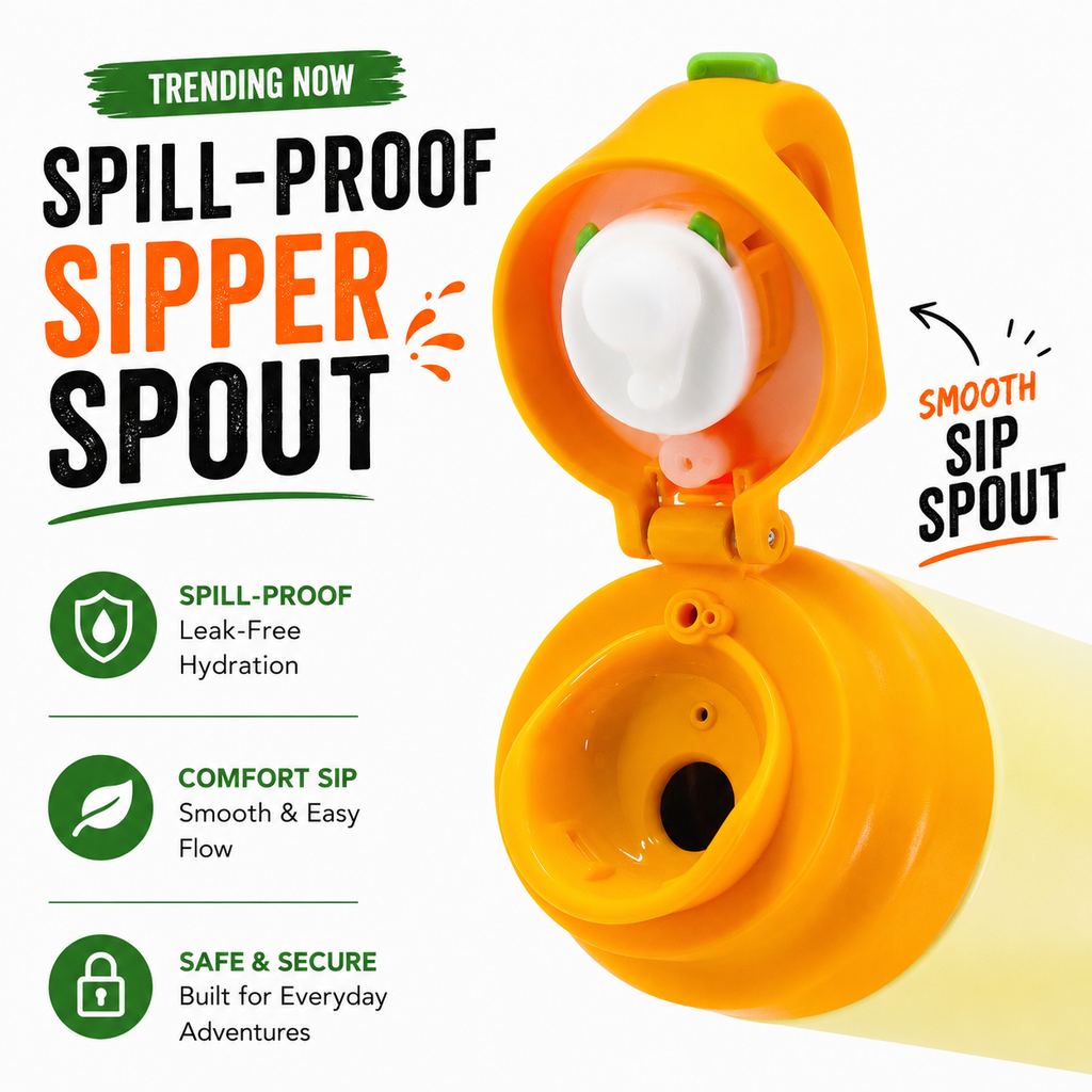 Orange Pop 620ml 2-in-1 Insulated Bottle