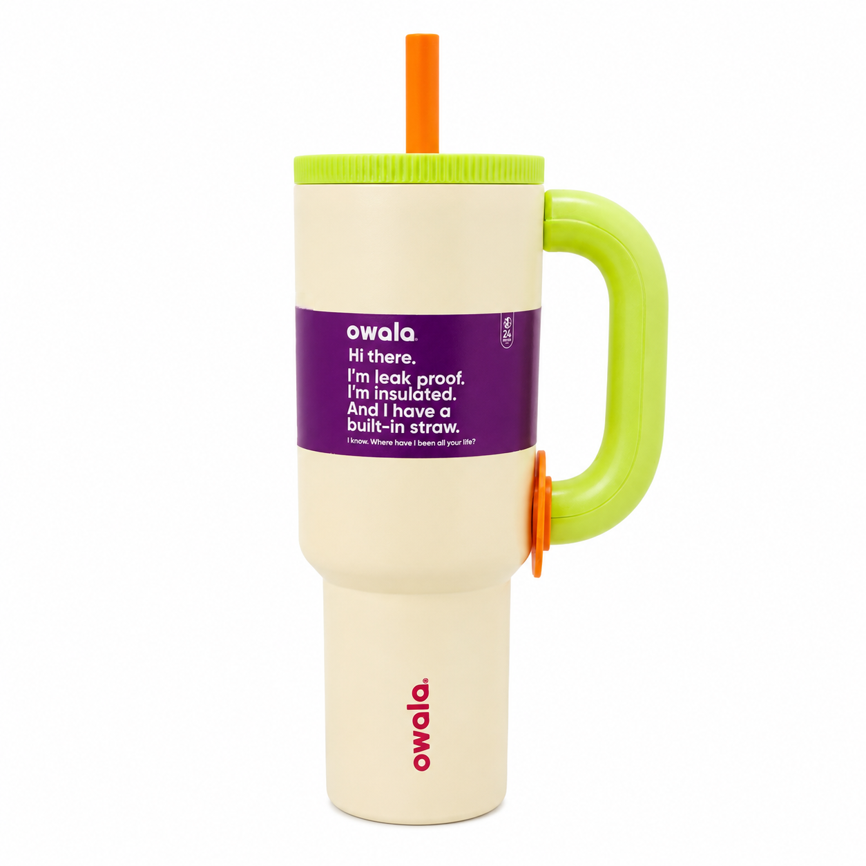 Owala 1200ml Tumbler – Butter Yellow & Green