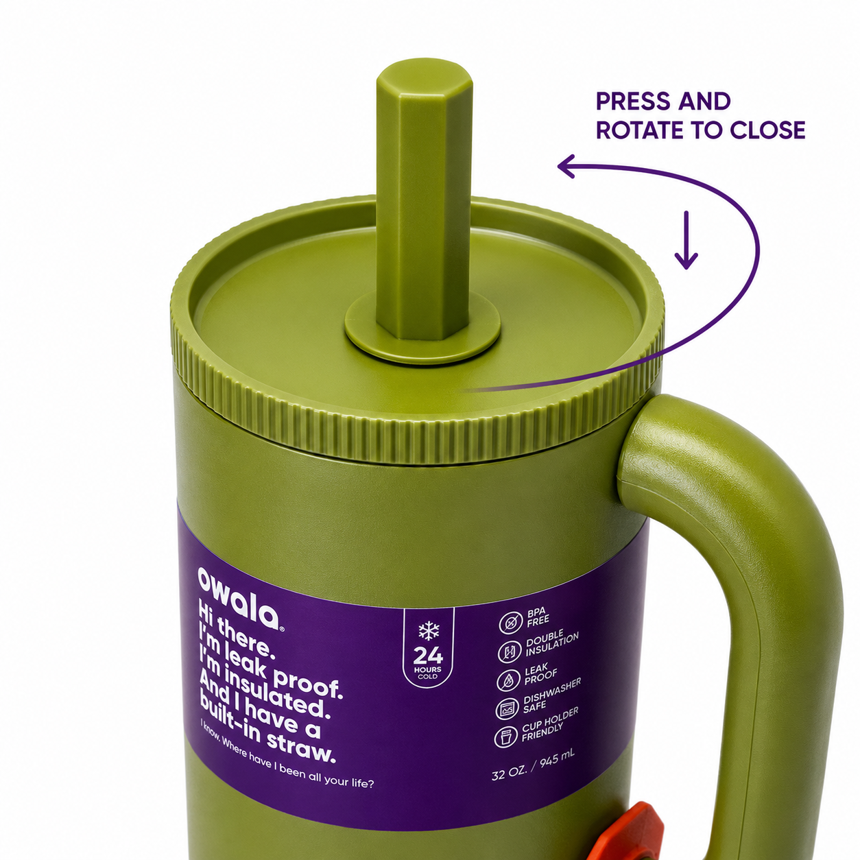 Owala 1200ml Tumbler – Lime Green